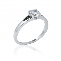 Zásnubní prsten s briliantem-Elegant soliter briliant