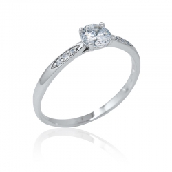 Zásnubní prsten se zirkony Romantik luxury