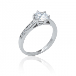 Zásnubní prsten se zirkony Romantik luxury