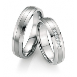 Elegantní snubní prsteny z chirurgické oceli