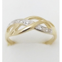Dámský zlatý prsten velikost 63