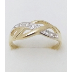 Dámský zlatý prsten velikost 62