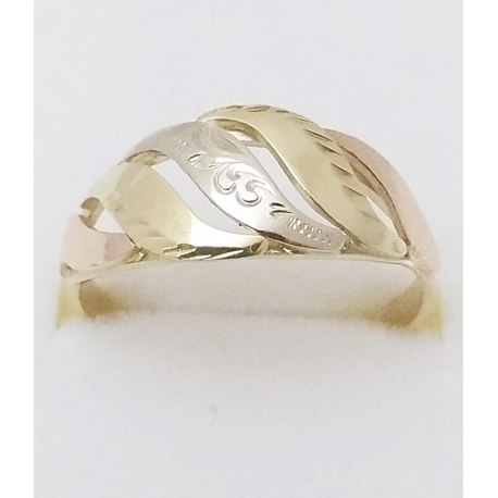 Dámský zlatý prsten velikost 53