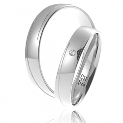 Stříbrné snubní prsteny LOVE GOLD