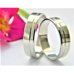 Luxusní platinové snubní prsteny