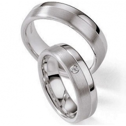 Moderní stříbrné snubní prsteny kus