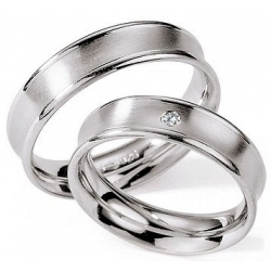 Moderní stříbrné snubní prsteny kus