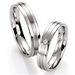 Elegantní snubní prsteny ze stříbra