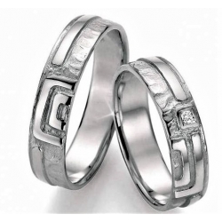 Stříbrné snubní prsteny SILVER EXCLUSIV - Mäander