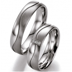 AKCE stříbrné snubní prsteny s brilianty 